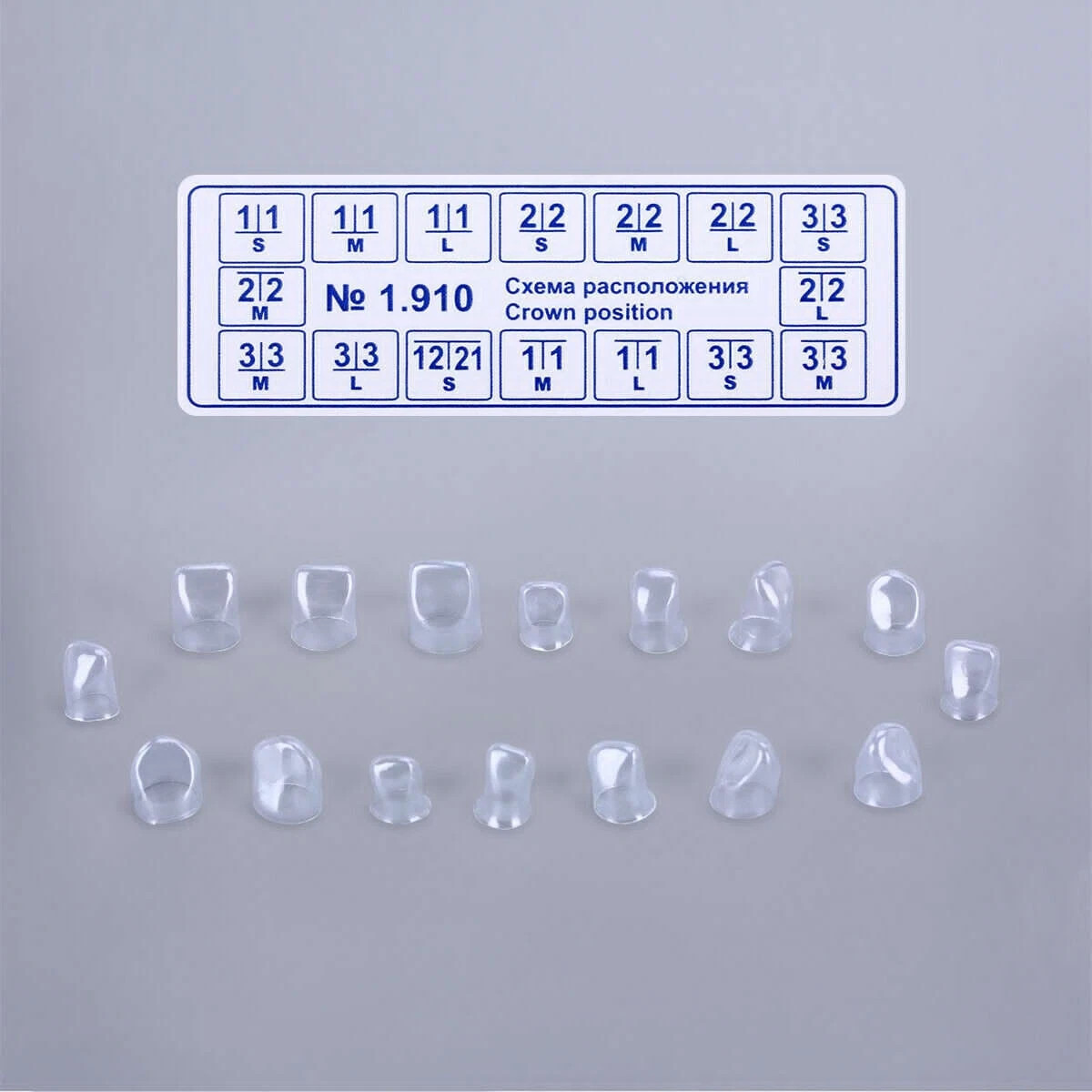 4 Types Dental 64 Pcs/Kit Adult/Kids Pre-corona Resin Preformed Temporary Crown