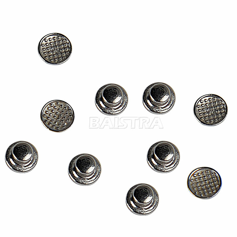 AZDENT Dental Orthodontic Lingual Buttons Bondable Round Base Ceramic /Metal