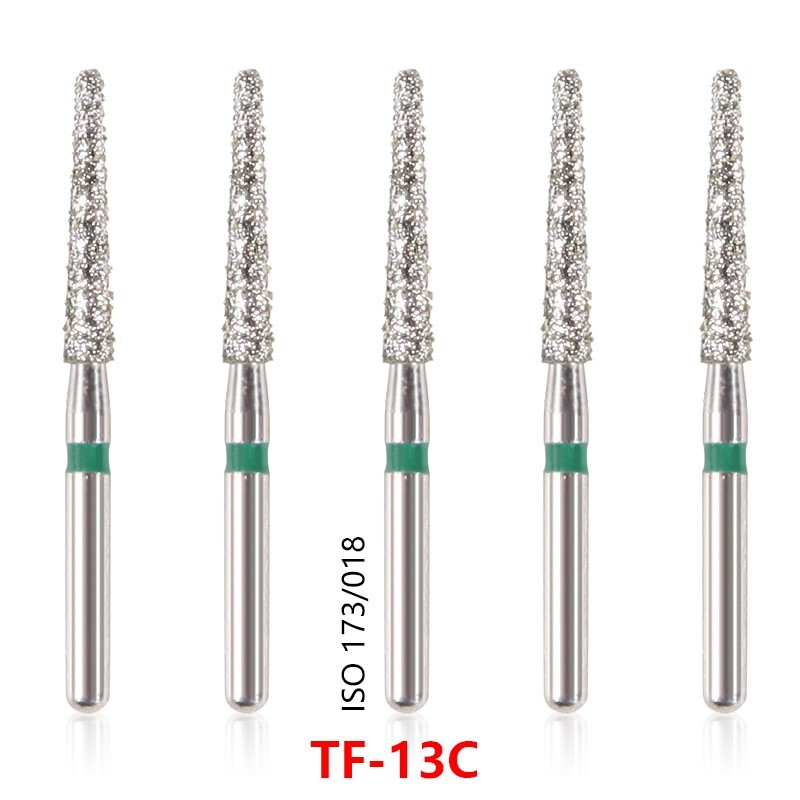 100pcs Dental Turbine Diamond Burs FG For High Speed Handpiece TF-13C 20 Boxes