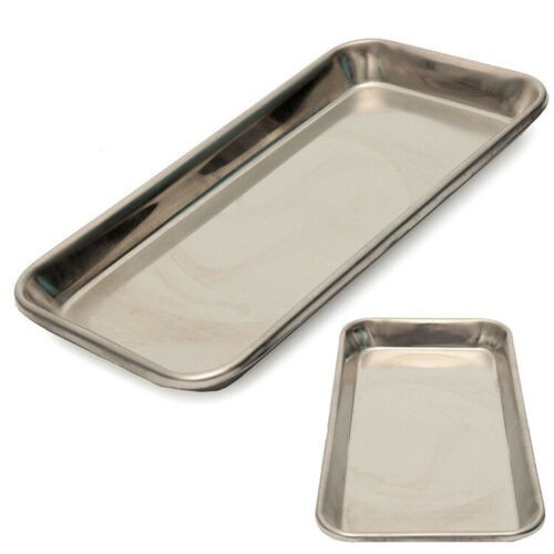 Multi-Purpose Dental Medical Stainless Steel Instrument Trays Tattoo Flat Tray