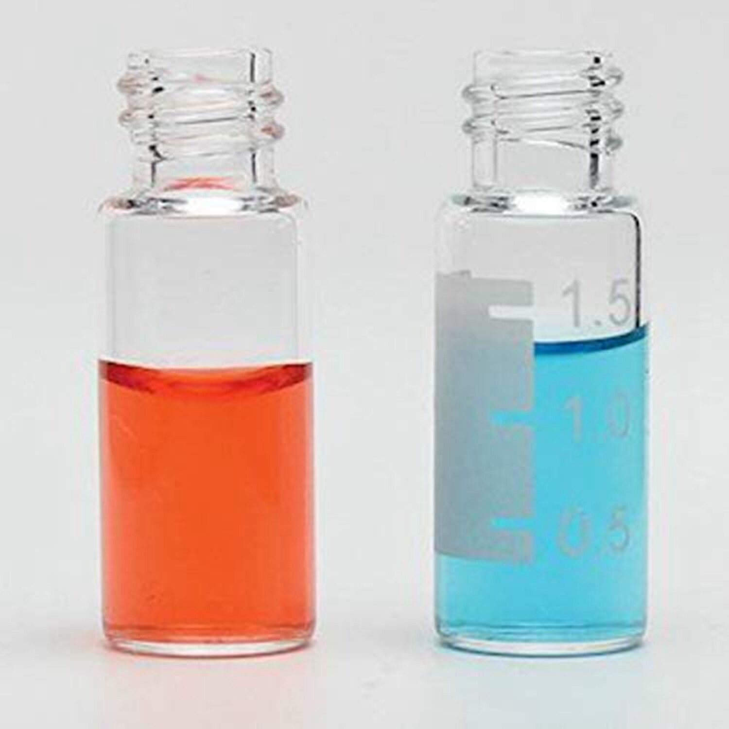 100pcs/pack (Vials+Caps) 2ml 9-425 Lab Supply Glass Bottle Vials w/ Screw Caps