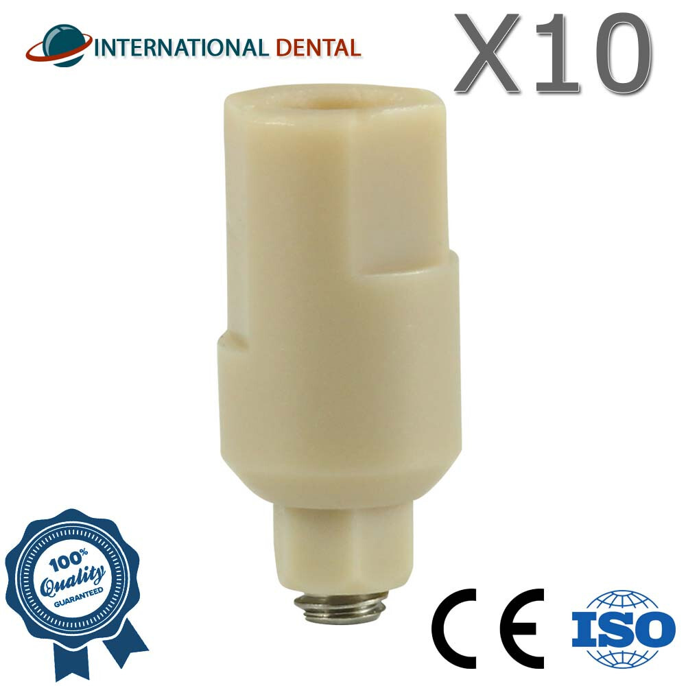 10 Peek Scan Body CAD/CAM Library Dental Lab Int Hex 2.42mm Exocad/3Shape 7.0mm
