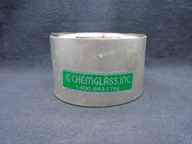 CHEMGLASS 150mL 80mm ID 40mm Depth Hemispherical Glass Aluminum Dewar Flask