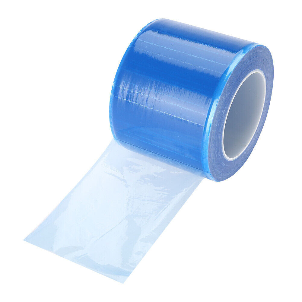 Dental Lab Barrier Plastic Sheets Blue/Clear/Pink Protecting Film Non-Stick Edge