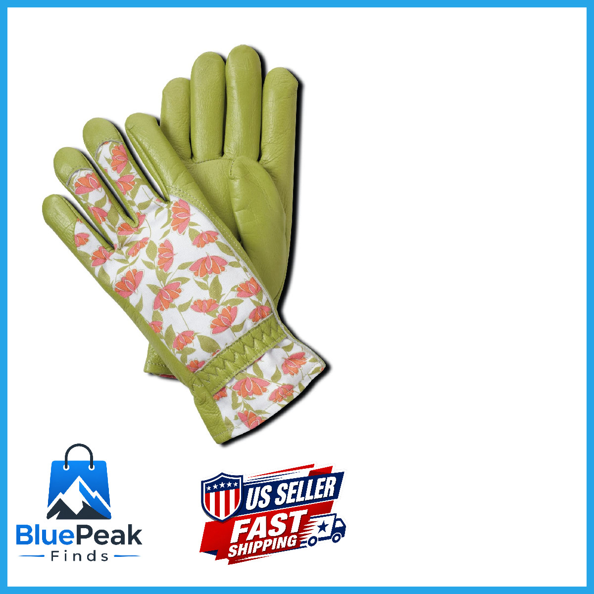 Magid Be268T Bella Floral Back Grain Palm Garden Glove Medium 2 Pair 8/M