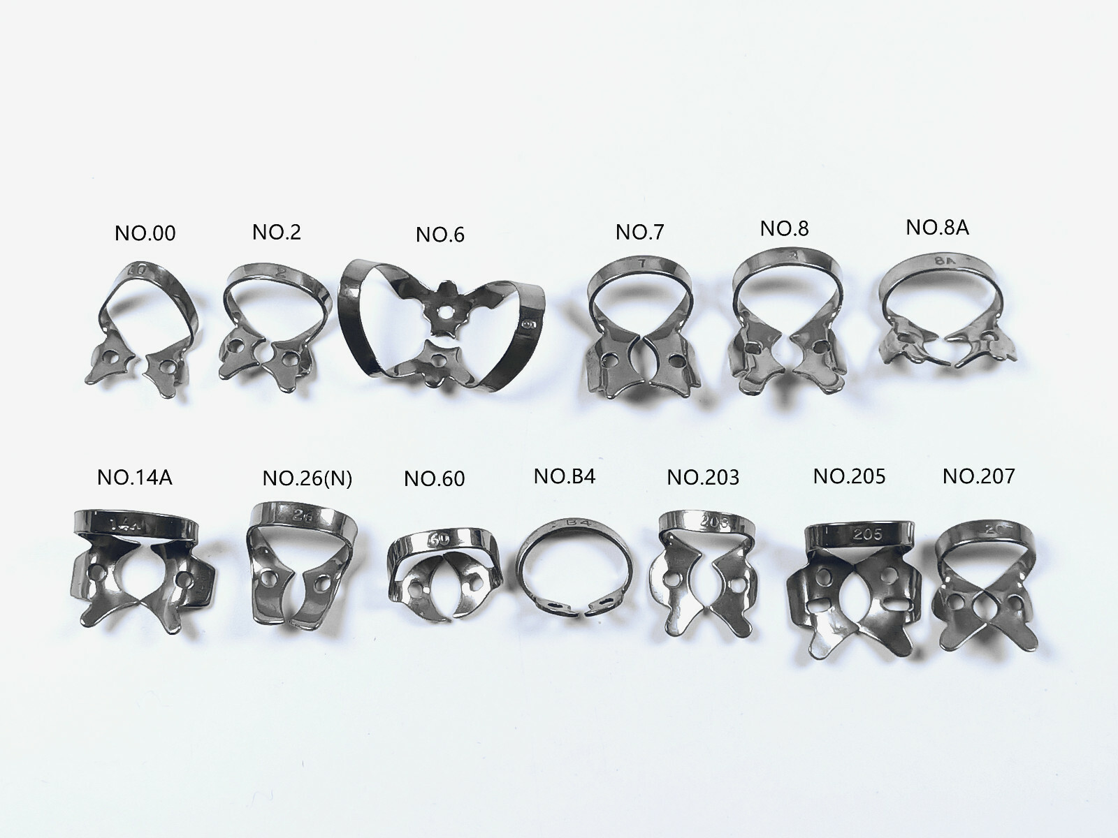 5Pieces Dental Rubber Dam Clamps Endodontic SS Clamp Fits KSK HU FREDY