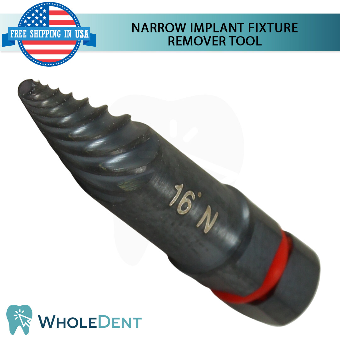 Broken Narrow Im plant Fixture Remover Tool 16° N Dental Extractor Sur gical SOS