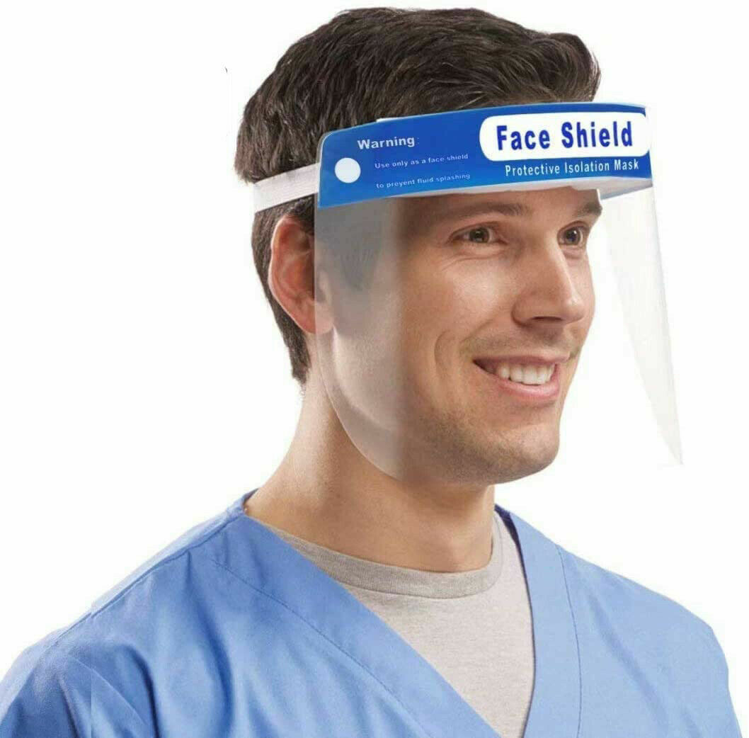 Safety Full Face Shield Clear Protector Work Industry Dental Anti-Fog – 1 Pc/ORD