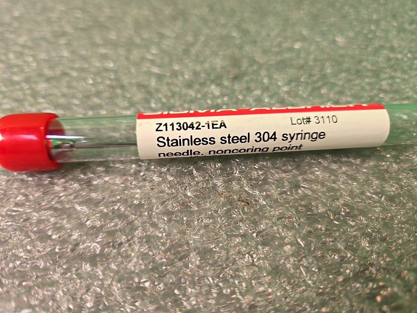 Sigma Aldrich Z113042- 1EA SS304 Syringe L L2″ 18 Gauge NEW Noncoring Point