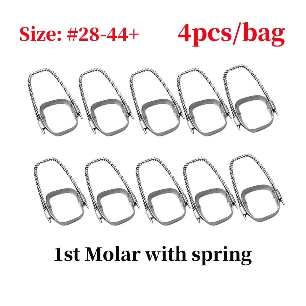 Dental Teeth Brace Preformed 1st Space Maintainer Retainer Molar Bands #28-44.5