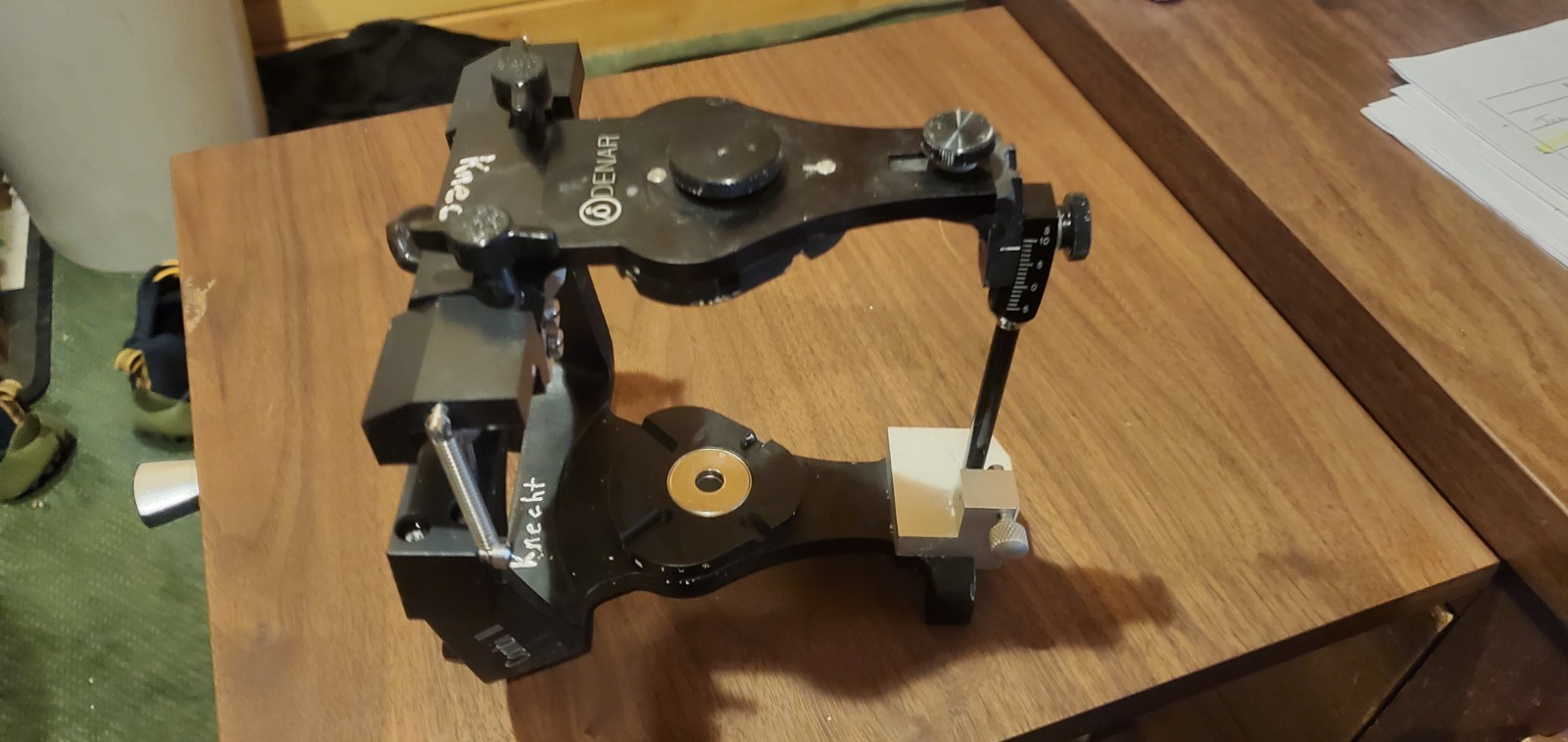 Two Dental Articulators Lot, 37 plates, accessories & case