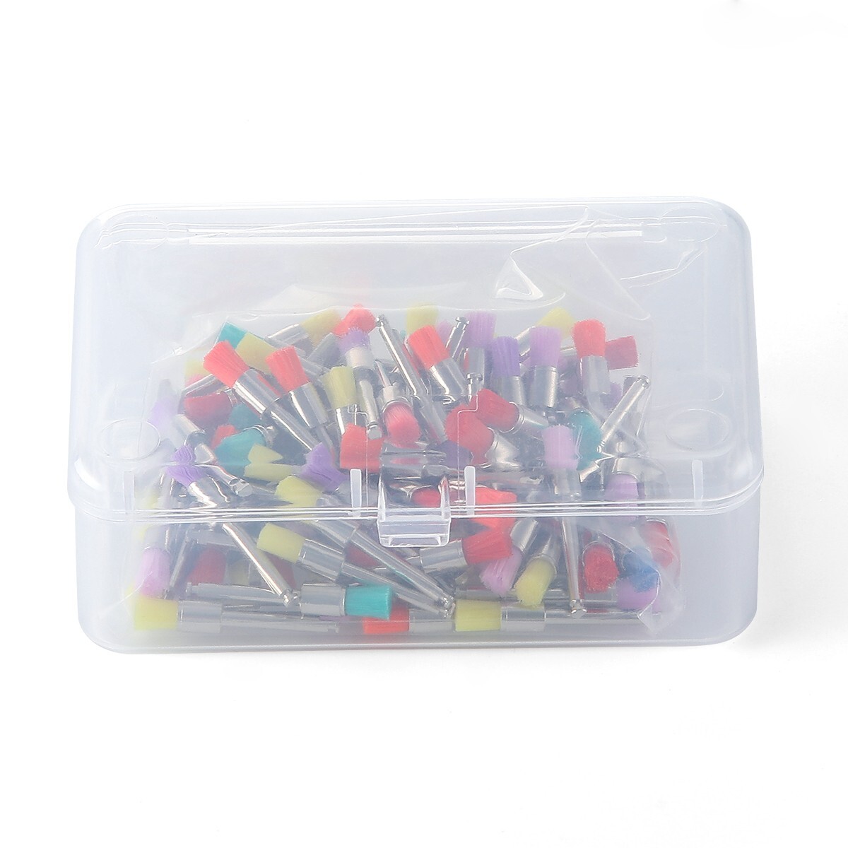100pcs AZDENT Dental Colorful Nylon Prophy Brushes Flat Latch Type RA PB-330