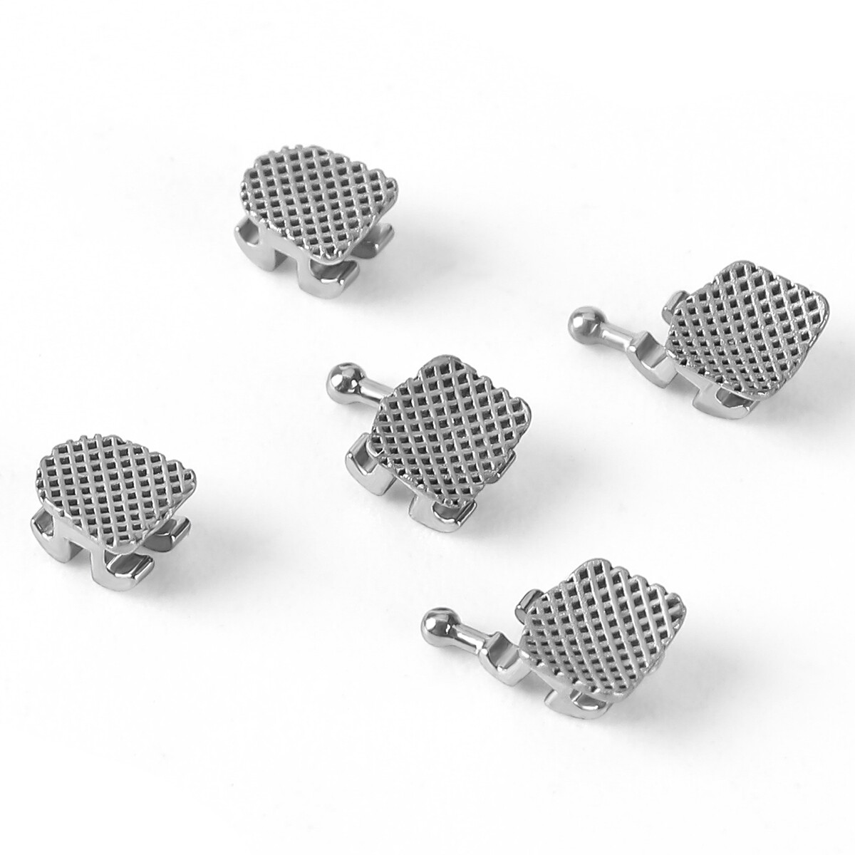 Dental Orthodontic MIM Monoblock Brackets Braces Mini Roth/MBT Hooks 345 AZDENT