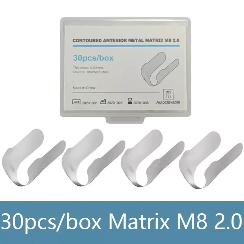 Dental Anterior Matrix Bands Proximal Clear Matrices Soft Rubber Dam Clamps