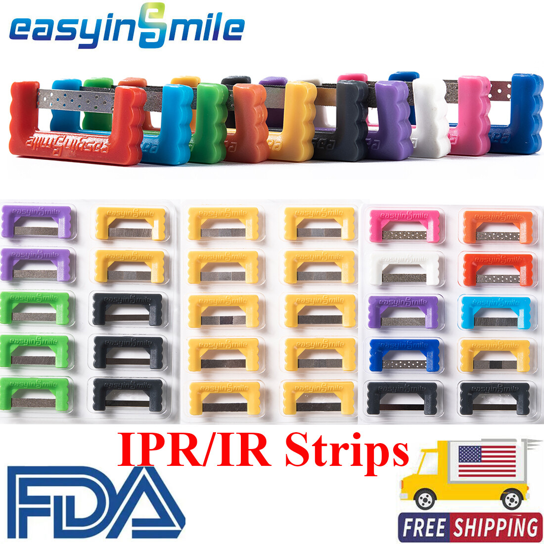 10Pc Dental Orthodontic IR/IPR Reduction Polish Strip Interproximal Enamel Strip