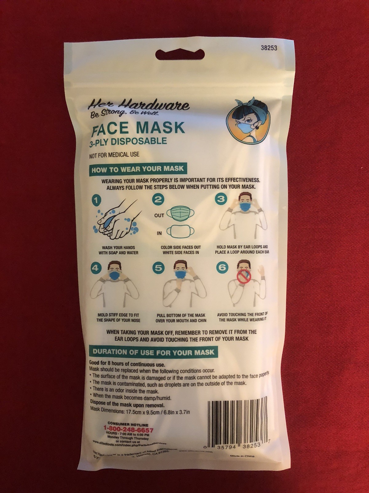 50 TOTAL (5x 10 pack) Disposable Face Masks Non Medical Surgical 3 Ply Ear loop