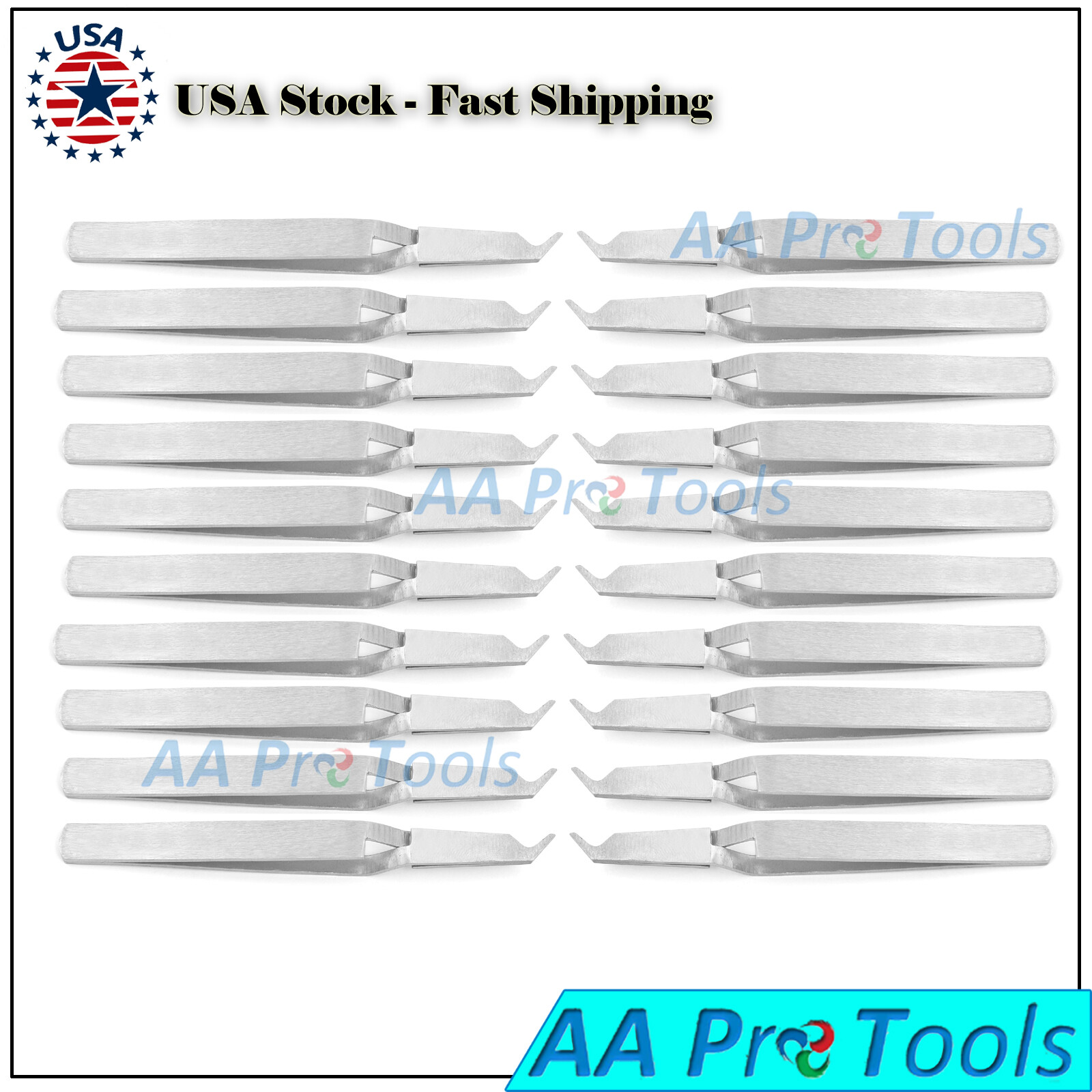 20 Posterior Bracket Holder Placement Tweezers Reverse Action Pliers, Forceps