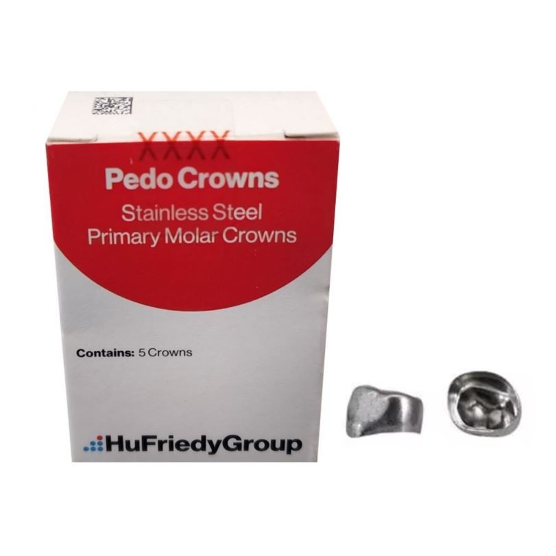 *5-Pieces* HuFriedyGroup Pedo Crowns Lower Left Primary 1st #4 Refill SSC-LLD4
