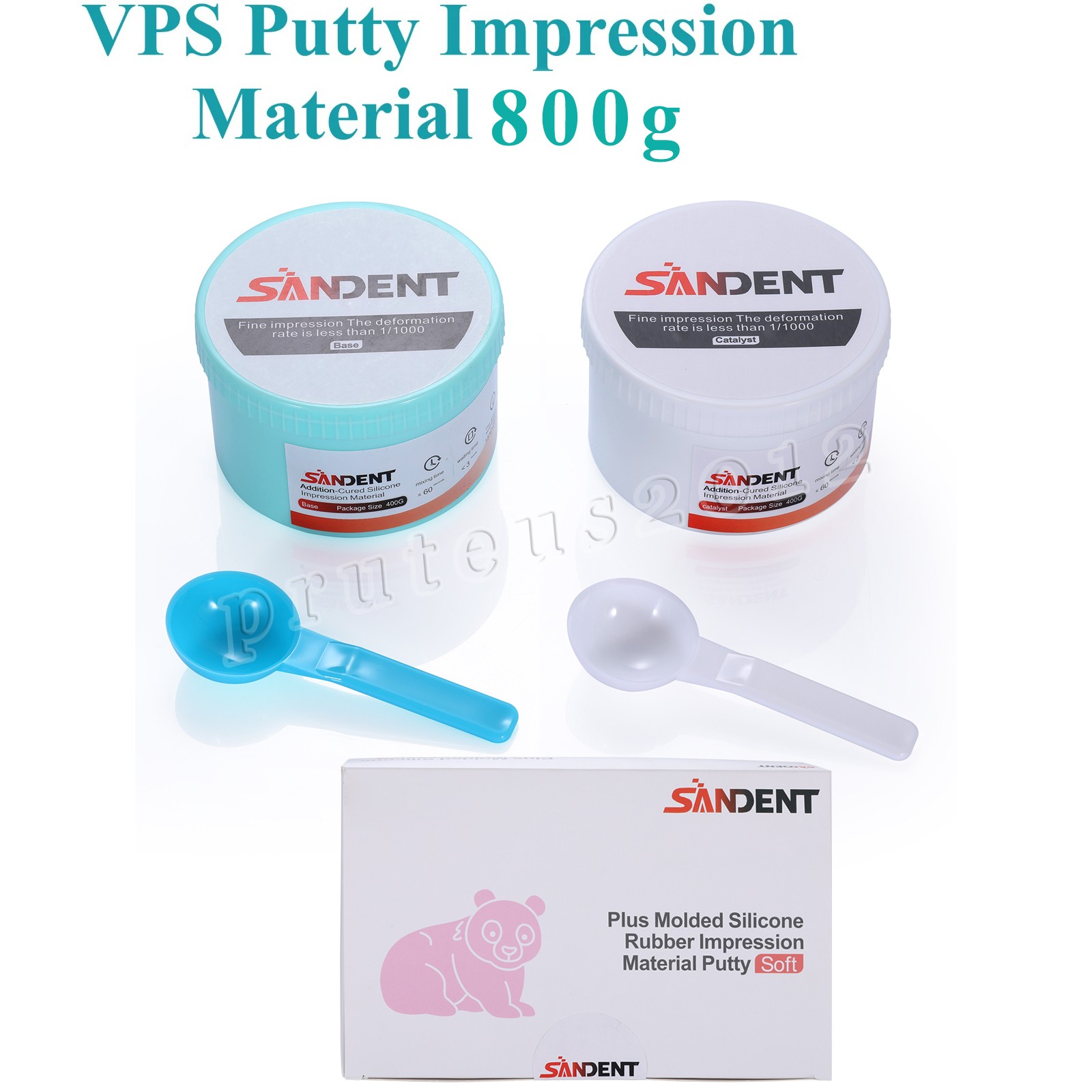SANDENT VPS IMPRESSION PUTTY 2 x 400 G Base + Catalyst