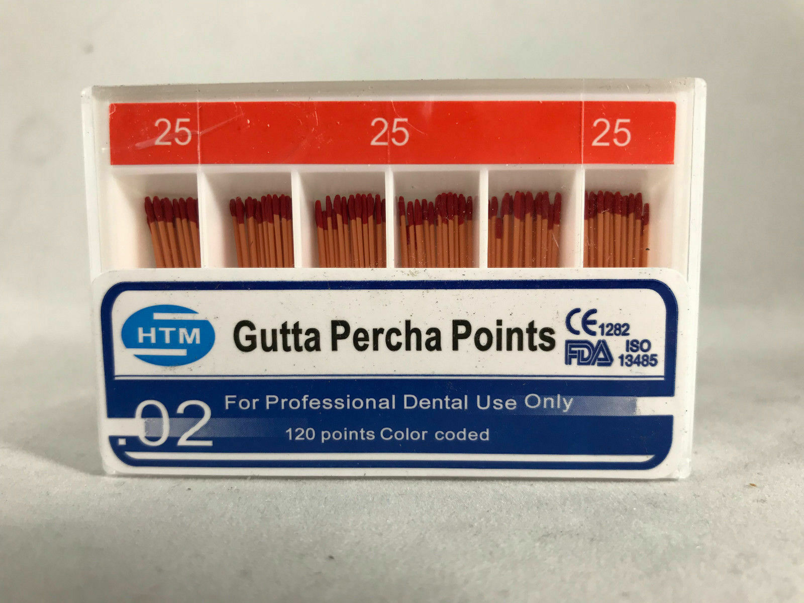 HTM Gutta Percha Points 0.04, 0.06, 0.02 Special Tapered All Sizes EXP: 2021-09