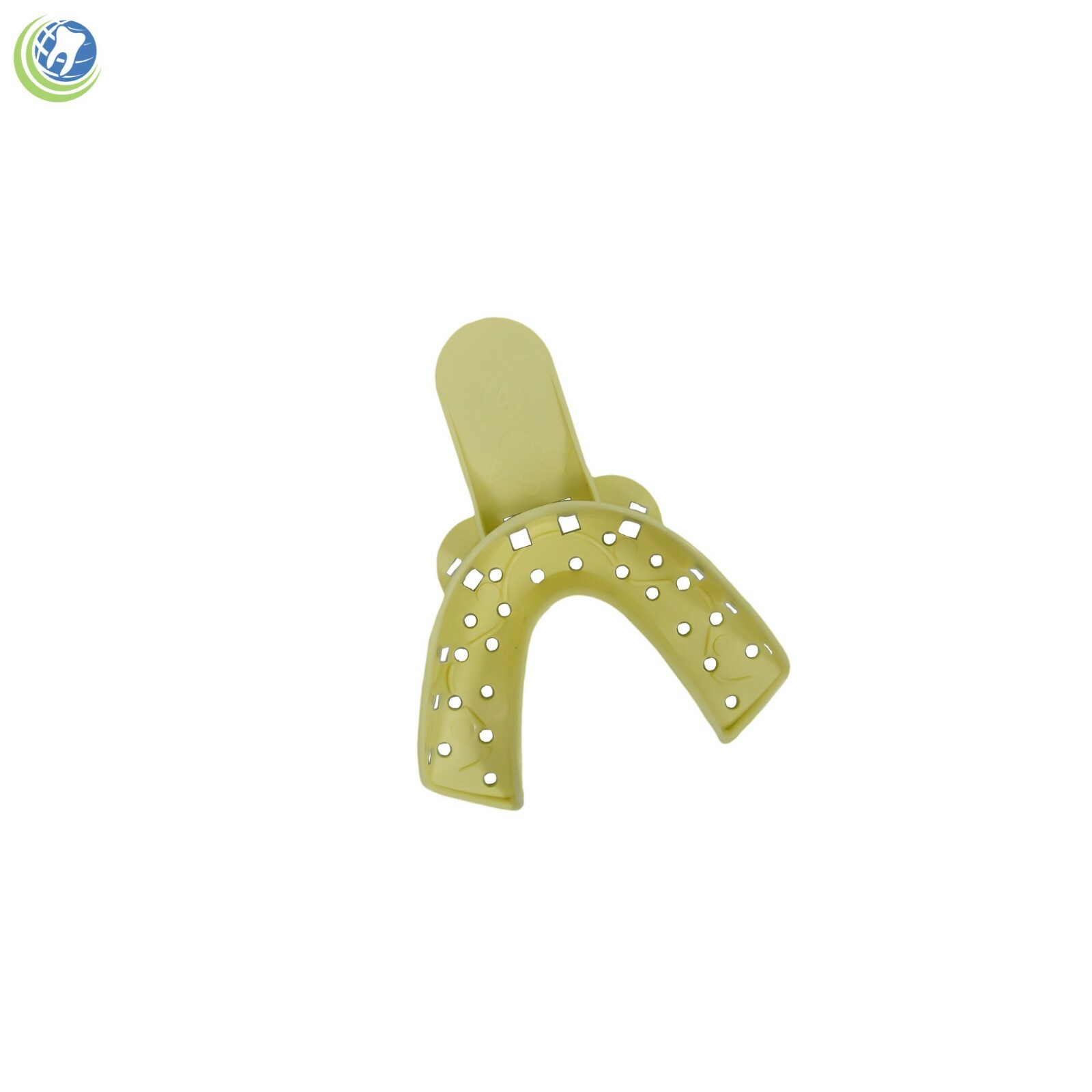DENTAL PLASTIC AUTOCLAVABLE IMPRESSION TRAYS LOWER MEDIUM LM #4 12/Bag