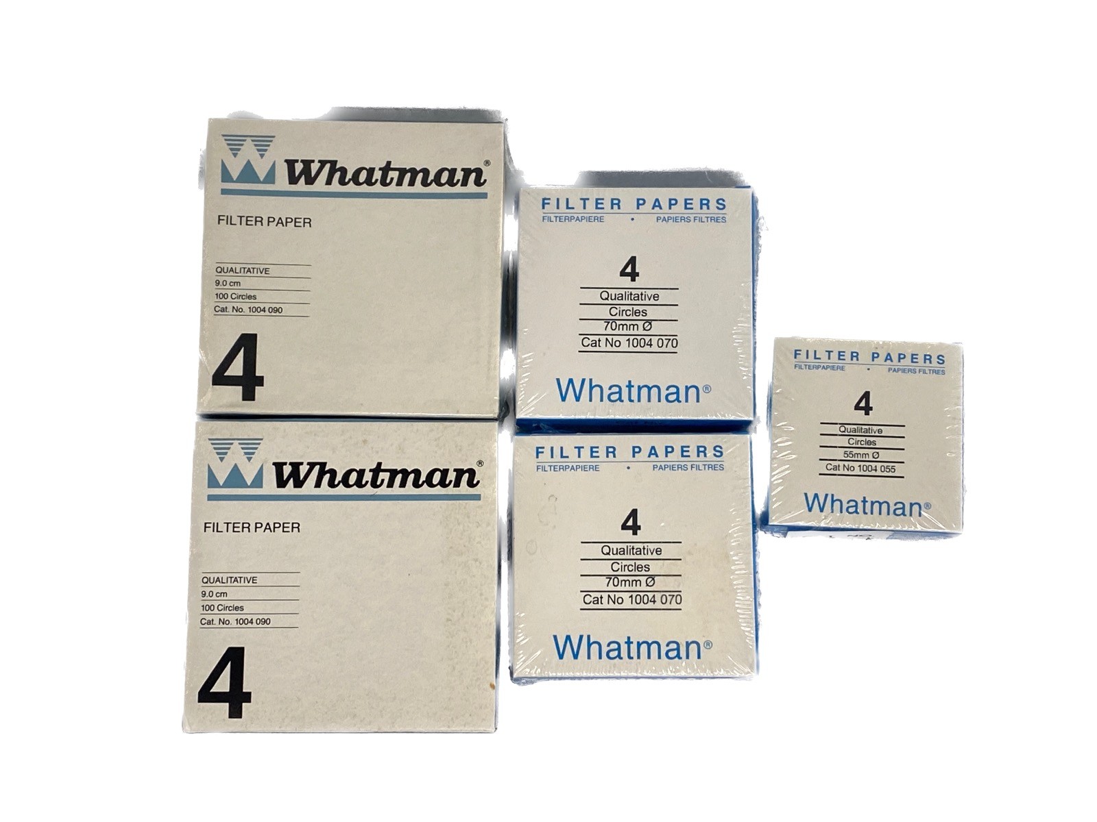 (500) WHATMAN Grade 4 Qualitative Filter Paper 55mm 70mm 9cm Circles 100/Pk 1004