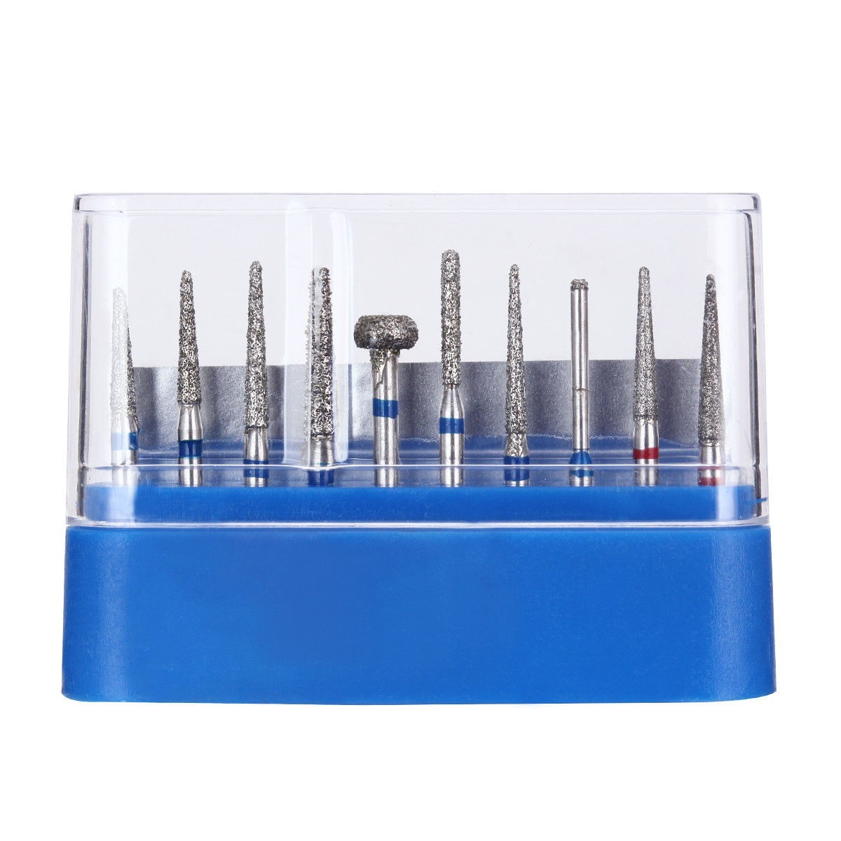 Dental Diamond Burs Drills FG Kit For High Speed Handpiece Crown Polishing