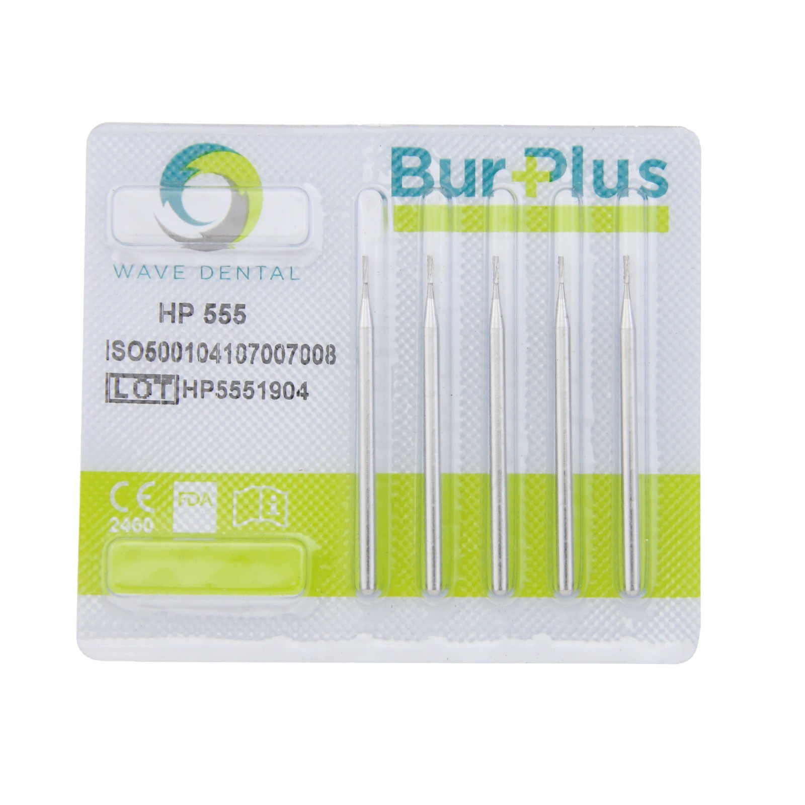 HP Carbide Burs 44.5mm Straight Fissure Dental Surgical For Straight Handpiece