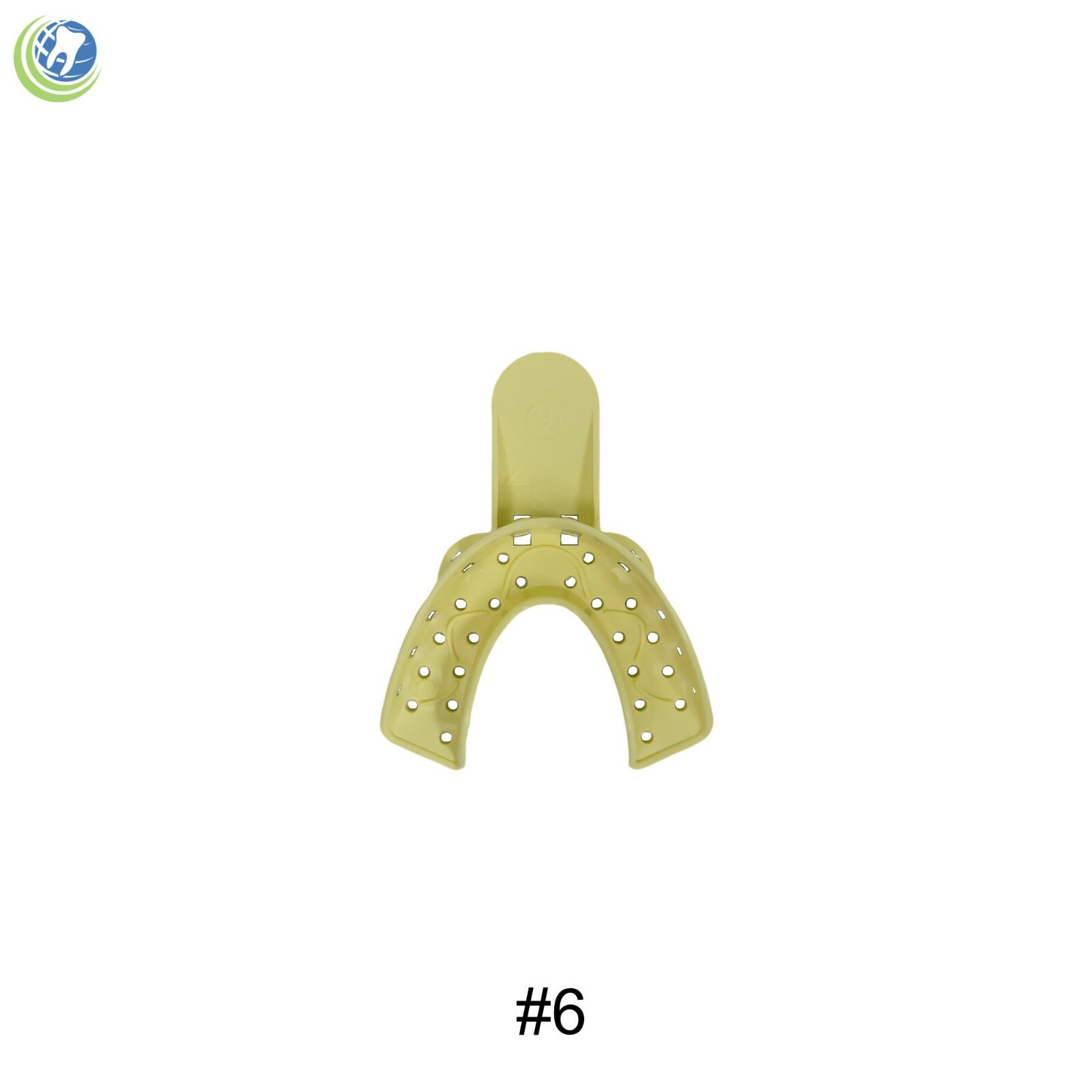 DENTAL PLASTIC AUTOCLAVABLE IMPRESSION TRAYS LOWER SMALL LS #6 12/BAG