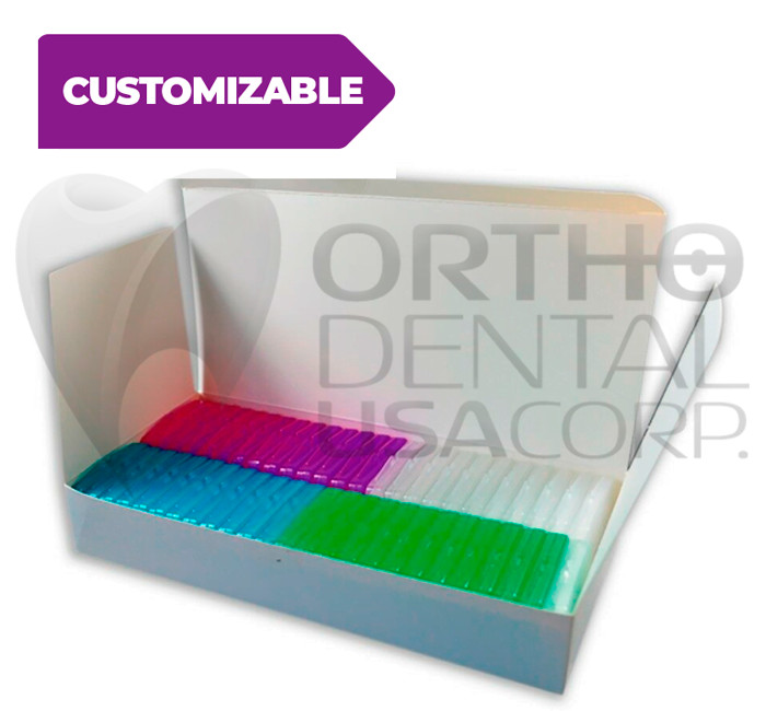 Orthodontic Dental Wax for Braces & brackets Mint Flavor assorted color case USA