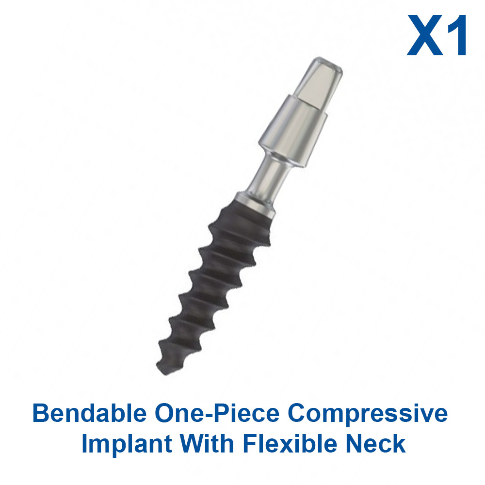 1x Bendable One-piece Compressive Fixture Adapter Head Flexible Neck RBM