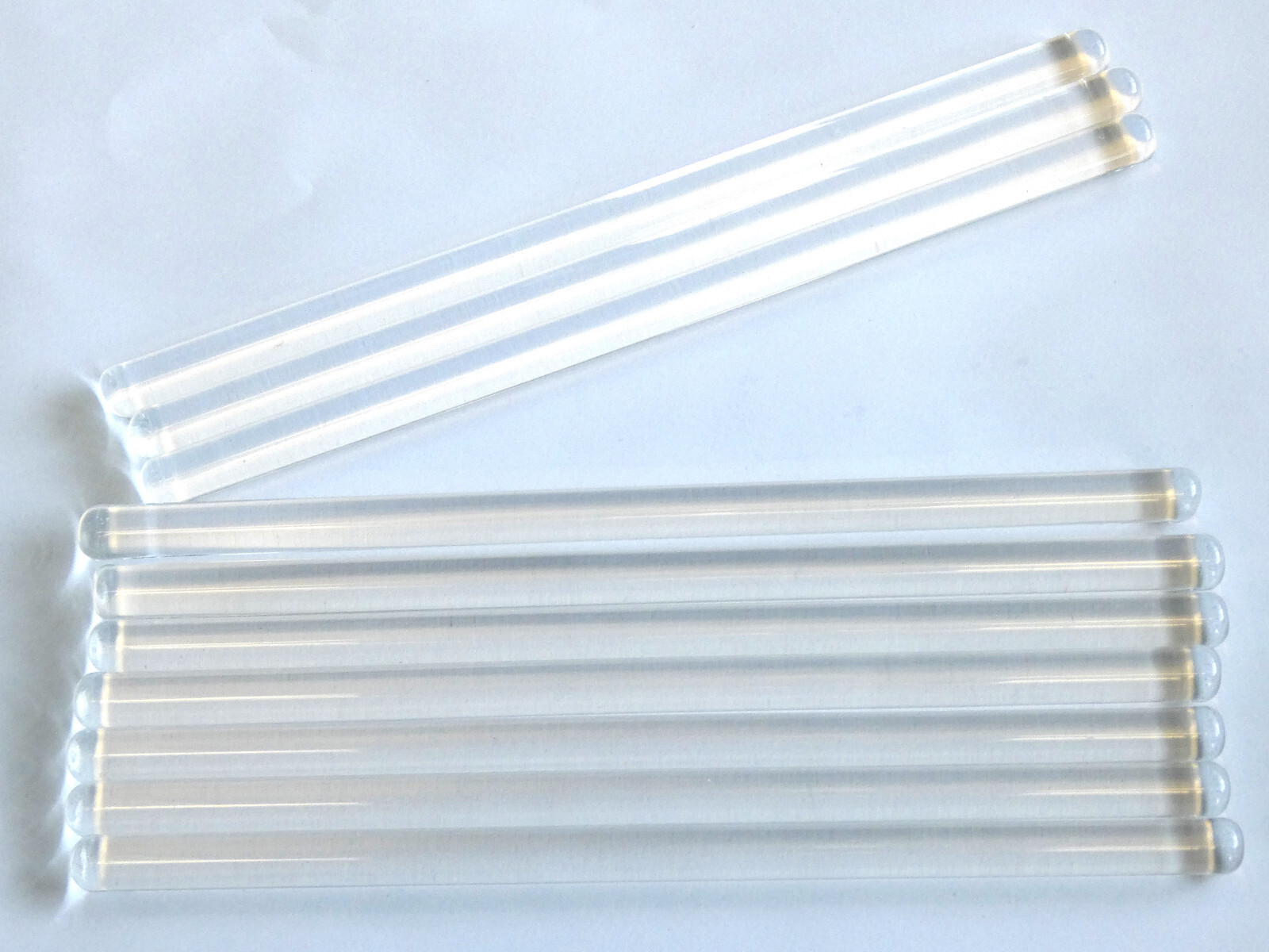 10x Pack 10 Glass Rod 6″ Mixer Mixing Stir Bar 6mm Lab Stirring Mix Coffee Tea