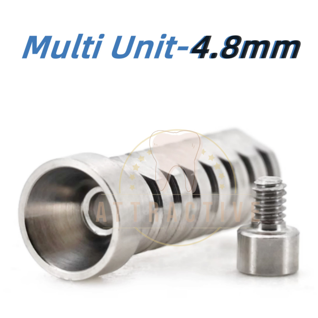 Dental Titanium Temporary Cylinder Ti MU Sleeve Multi Unit ∅4.8mm Fit With O ss