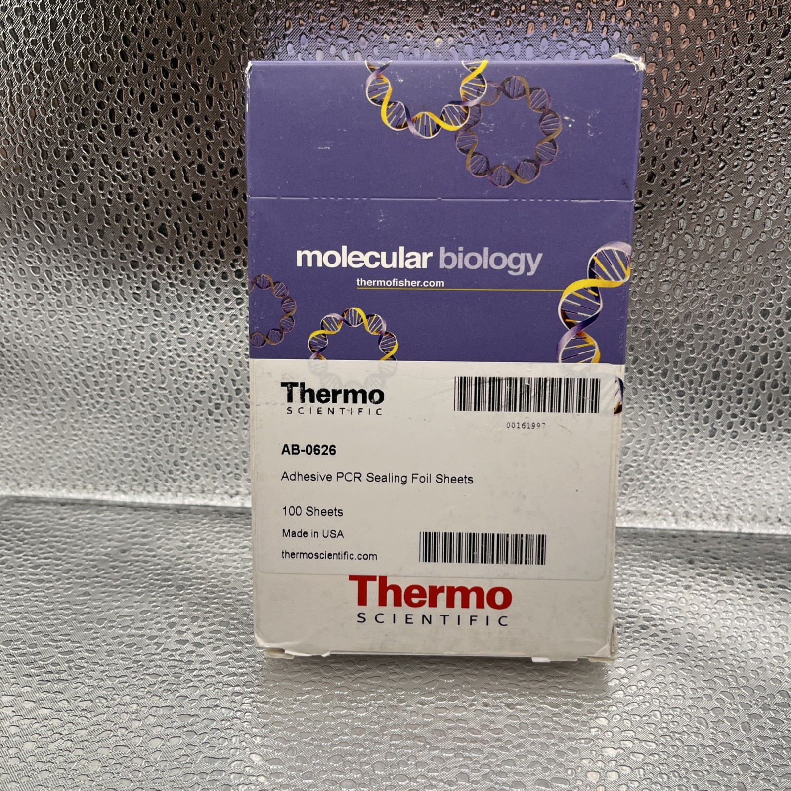 BOX (OF 100) THERMO SCIENTIFIC AB-0626 ADHESIVE PCR SEALING FOIL SHEETS