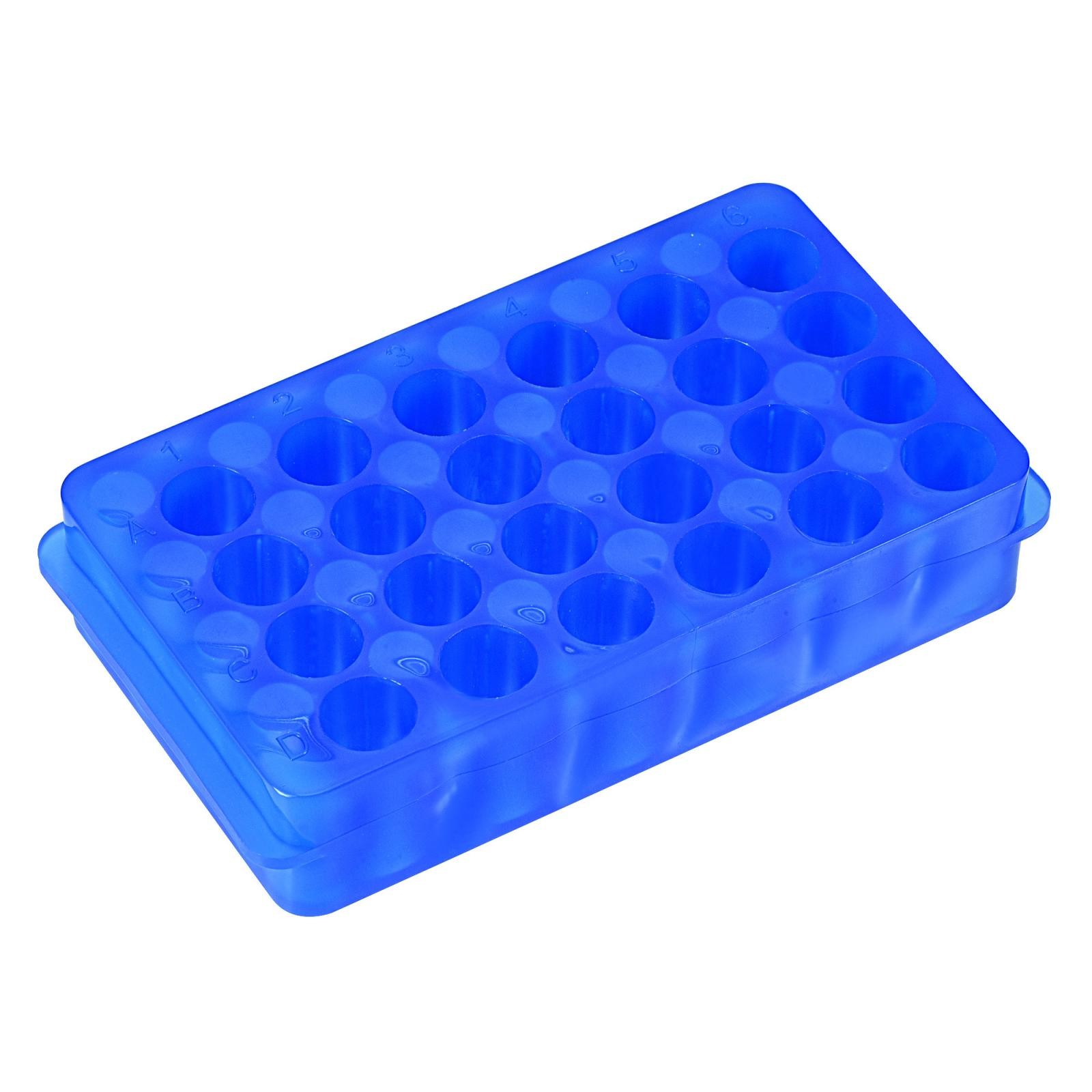 24-Well Double Panel Polypropylene Centrifuge Tube Rack 11mm/7.5mm Hole