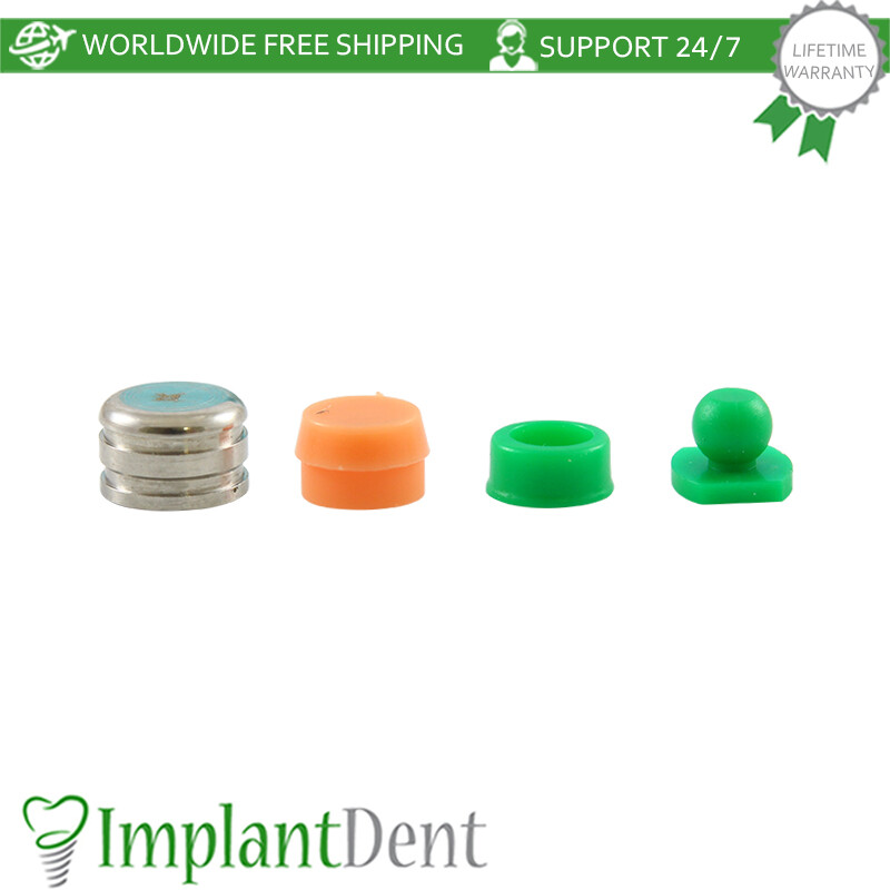 Dental OT Normal Cap Regular Size Overdenture Attachment System Kit Dentist Lab