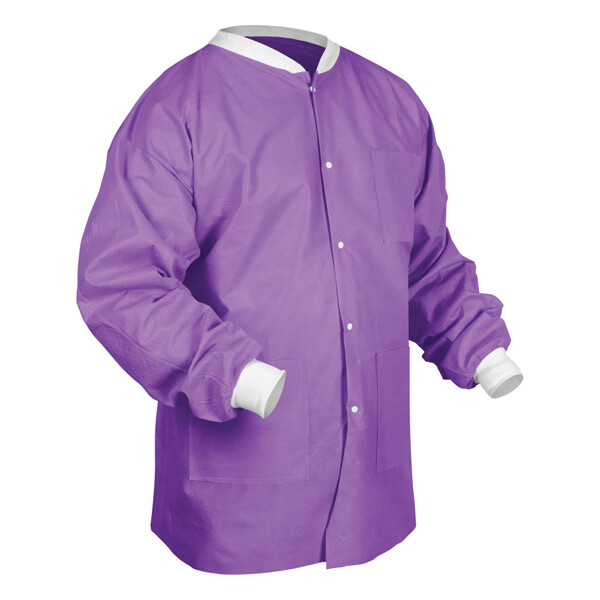 Medicom 8103-B SafeWear Hipster Jackets SMS Fabric Plum Purple Medium 12/Pk