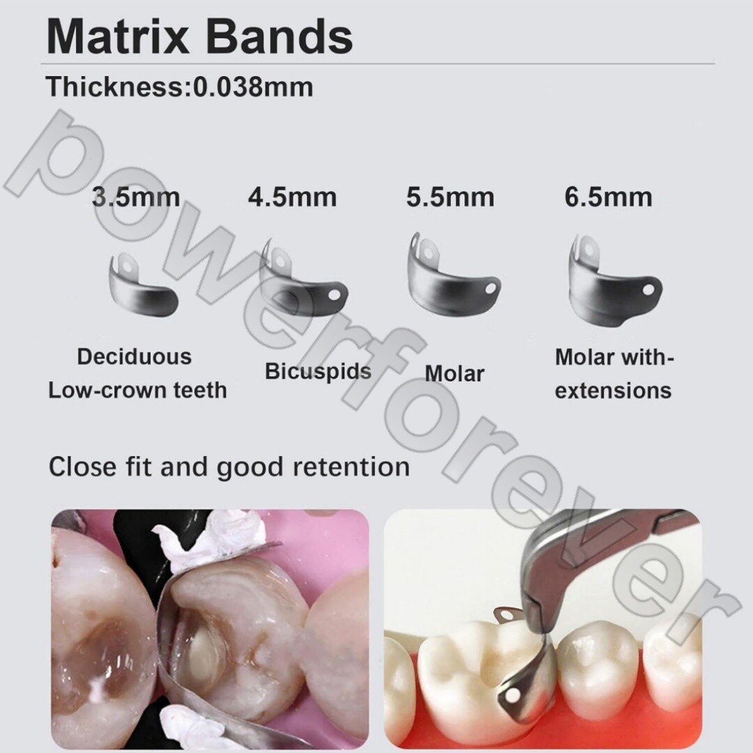 Dental Sectional Contoured Matrix System Matrices Bands Clip Clamp Holder Ring