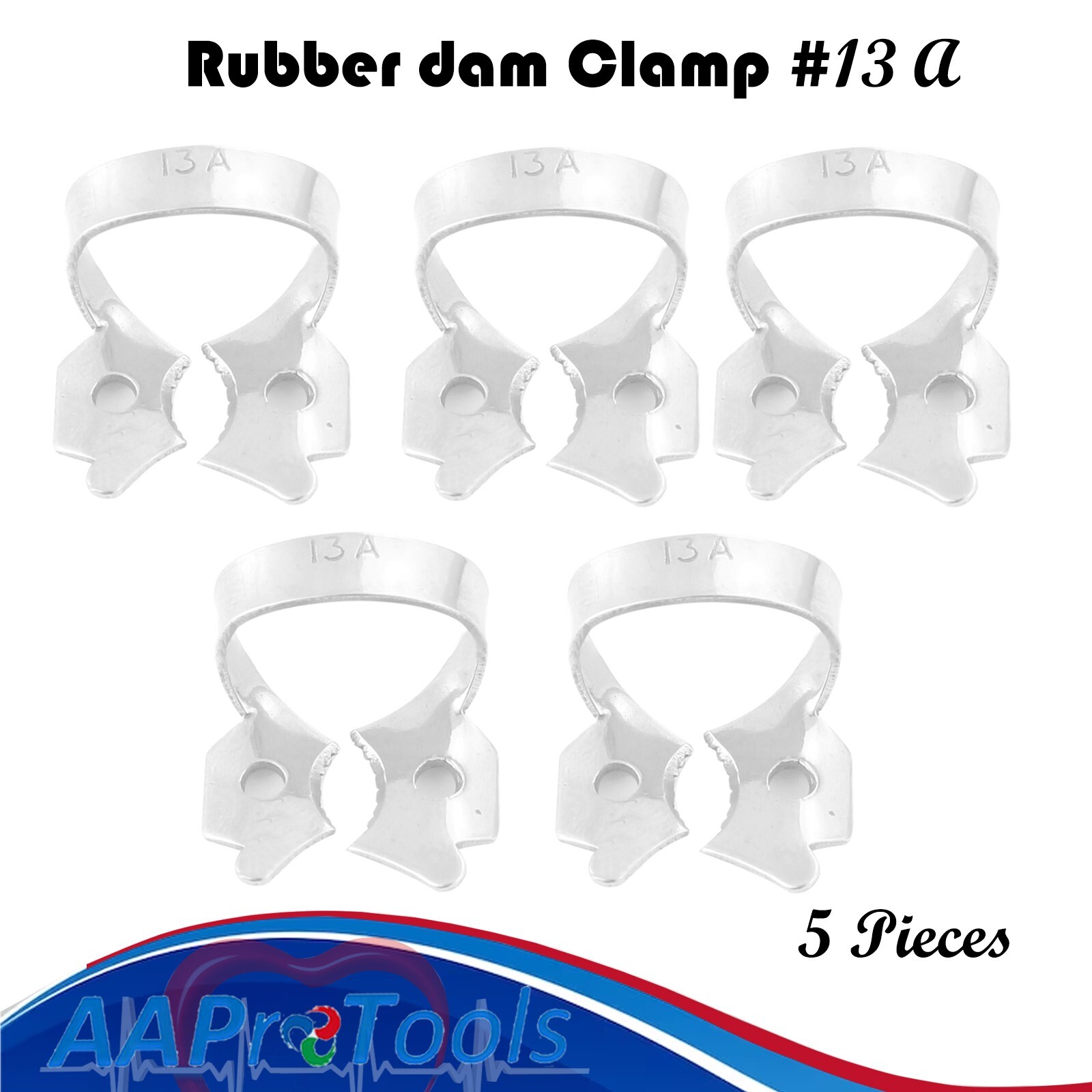 AA Pro: 5pc New UNI Endodontic Rubber Dam Clamp #13A Surgical Dental Instruments