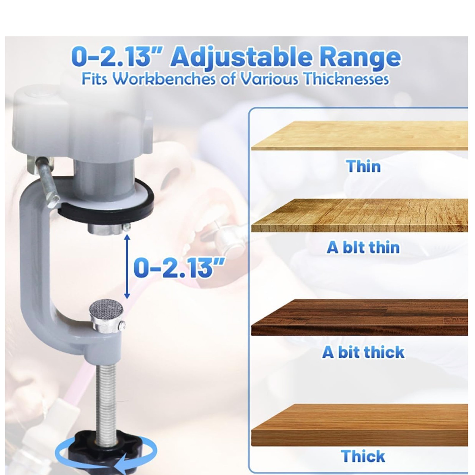 Typodont mounting pole 360° Rotating Stand Fits Columbia Kilgore Nissin Frasaco