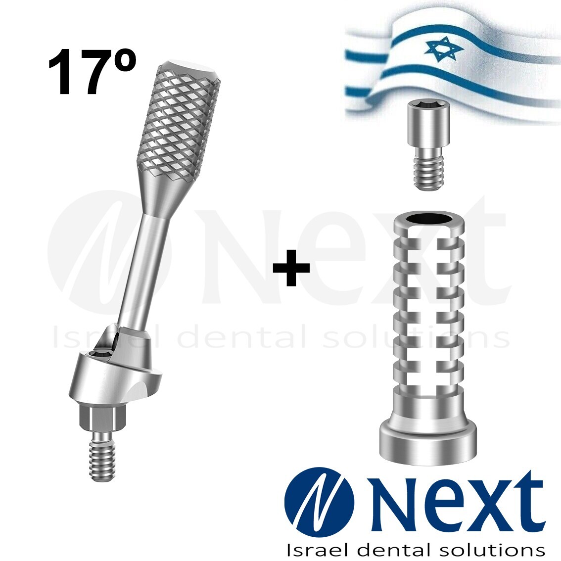 New Multi Unit angulated 17 deg 1 mm attachment titanium sleeve