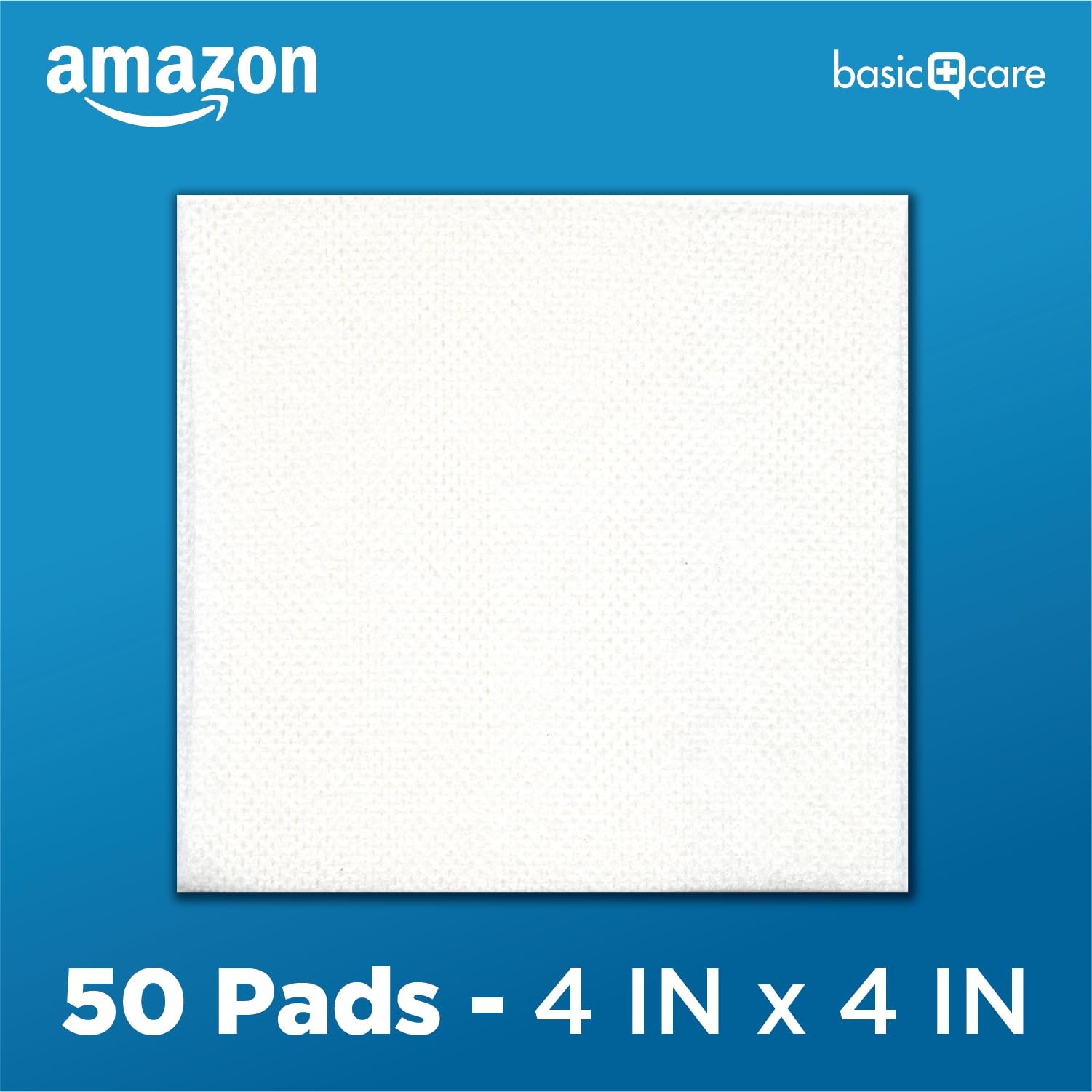 Amazon Basic Care Gauze Pads, 4×4″ Sterile 4×4 Inch (Pack of 1), White