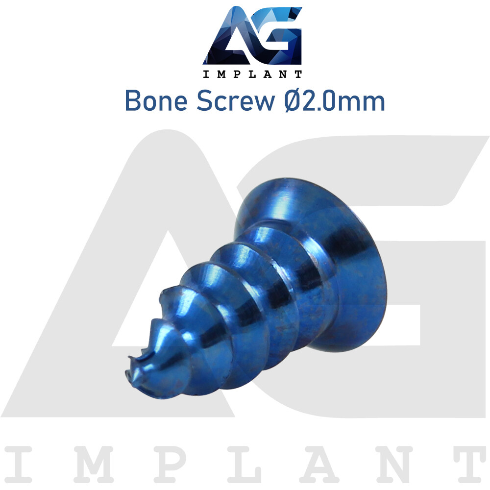 20 Titanium Screw Ø2.0mm Guided Regeneration GBR Dental Membrane Fix System