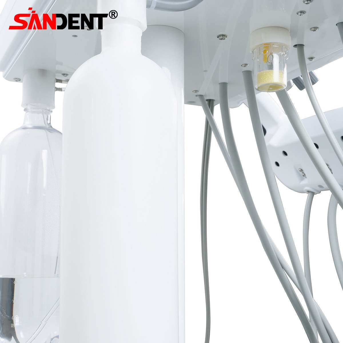 Portable Dental Delivery Unit Syringe Suction Turbine With Air Compressor 4Hole
