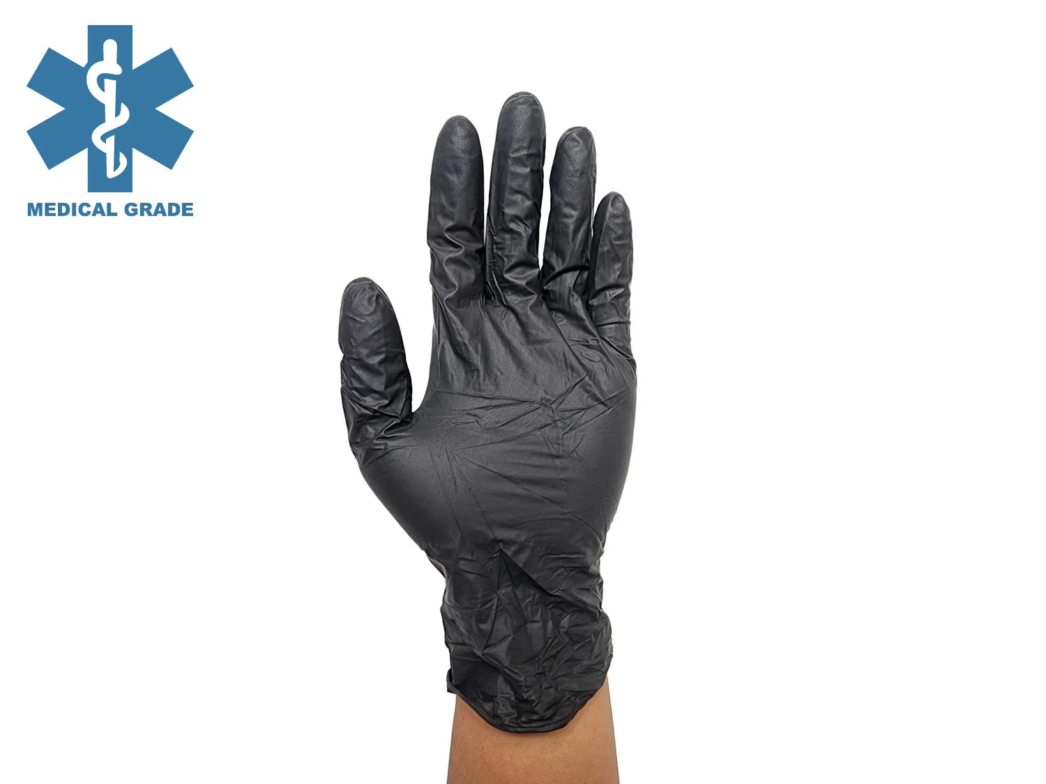 🧤 [1000 Gloves] Vinyl Nitrile Blend Disposable 3 Mil Black Medical Exam Dental