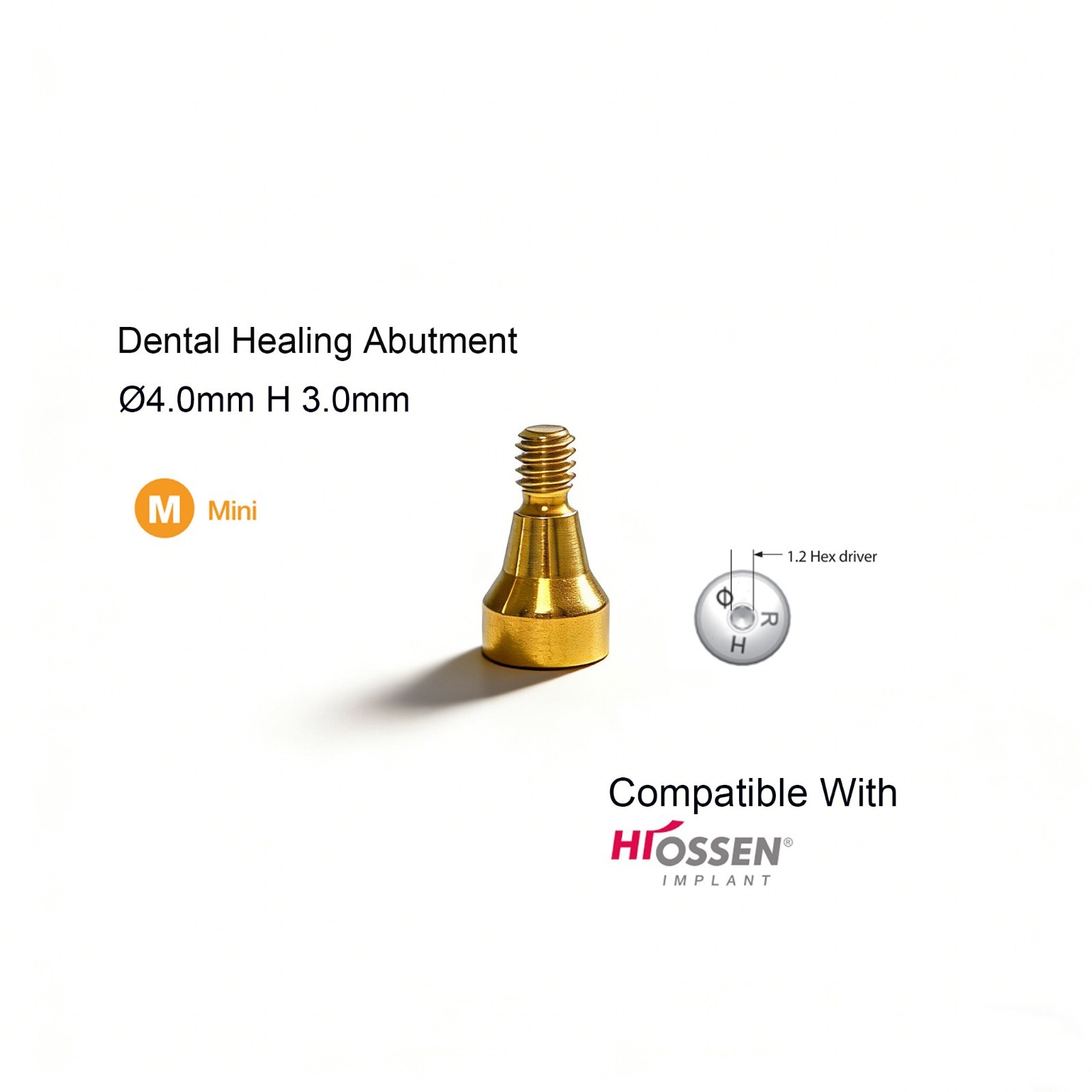 Hiossen Mini Titanium abutment Zest locator Straight Transfer Healing abutment