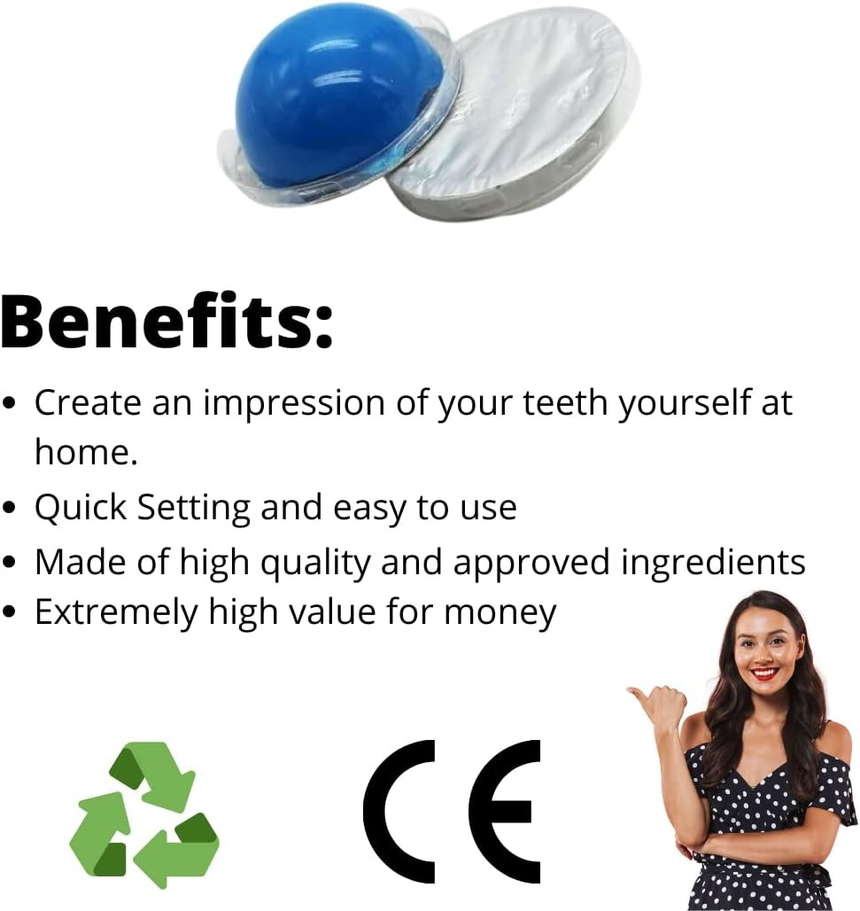 OROAX™ Dental Impression Putty | Hydrophilic Firmer Silicone Mold Kit with Trays