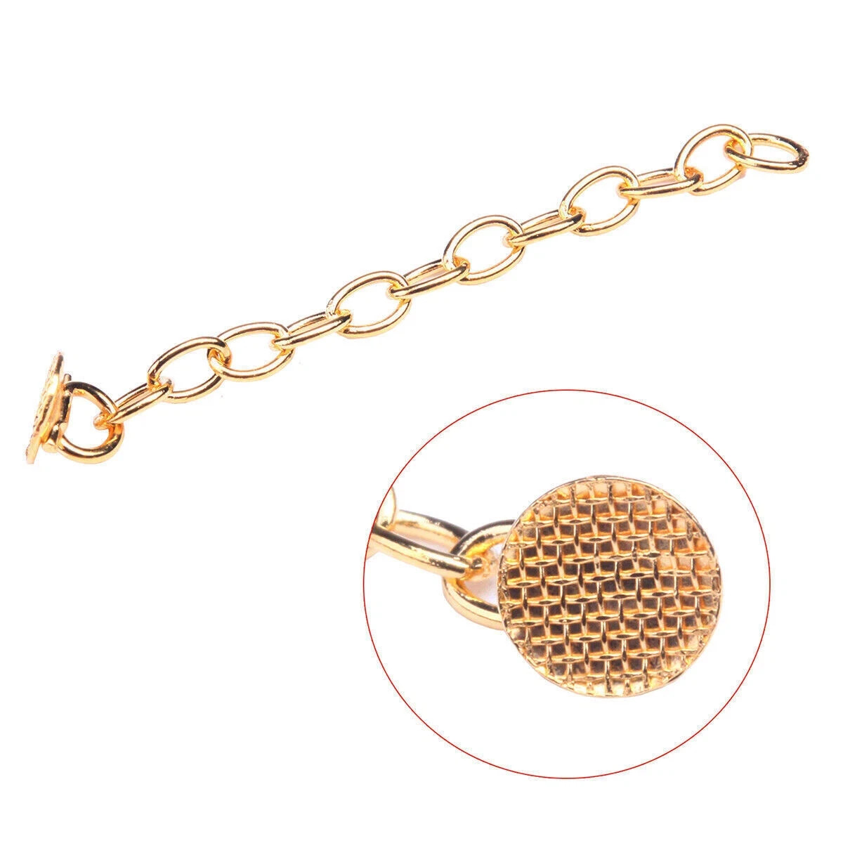2 Pcs/Pack Orthodontic Dental Round/Rectangular Lingual Button Traction Chain