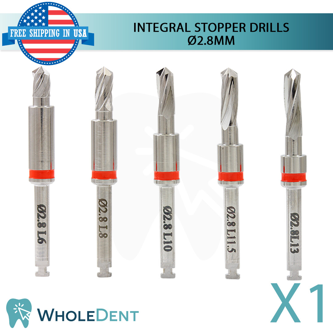 Surgical Integral Stopper Drill Ø2.8 External Irrigation Dental Implant