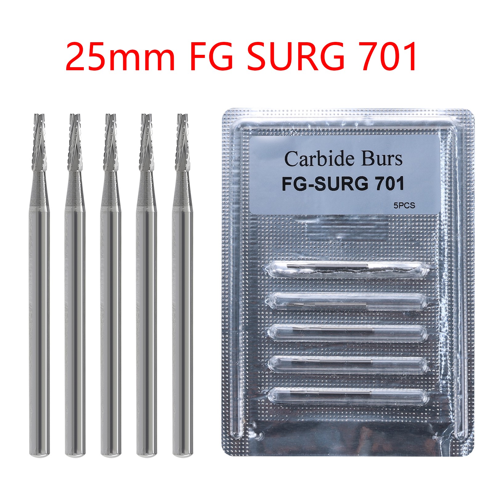 Dental Carbide Burs Surgical Bur 25mm FG SURG 701 for High Speed Handpiece ns